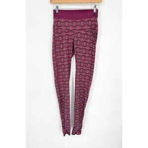 Capezio Studio Active Dance Ballet Active Leggings Size XS Womens Pink Aztec‎
